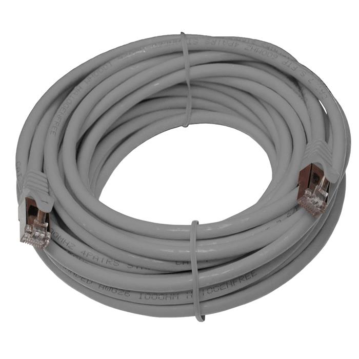 10m RJ-45 XXNetwork cable Patch cable CAT7 grey S/UTP Ethernet DSL LAN CAT.7