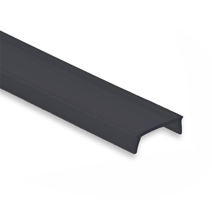 1m Cover C32 For profiles PL1 PL2 PL3 PL7 PL8 13,8x4,4mm Plastic Black matt