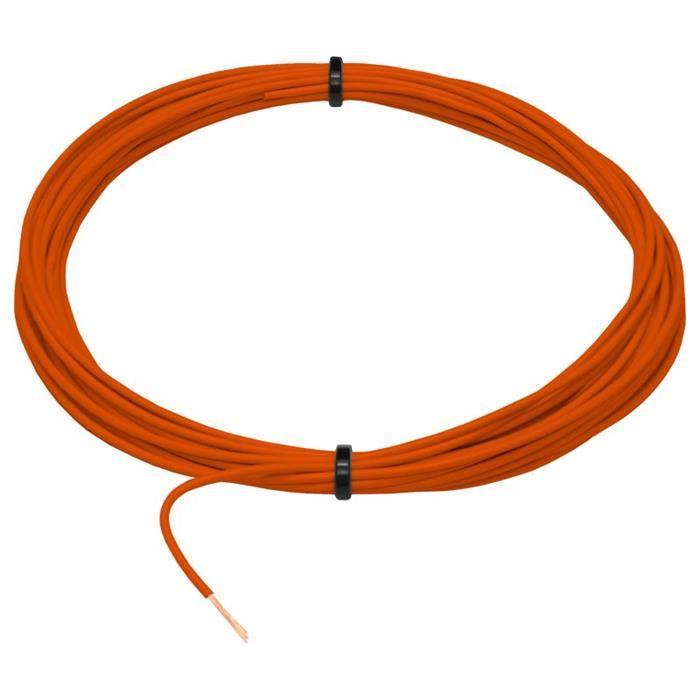 1m FLRY Fahrzeugleitung Orange 0,35mm² rund Kabel Litze KFZ Stromkabel
