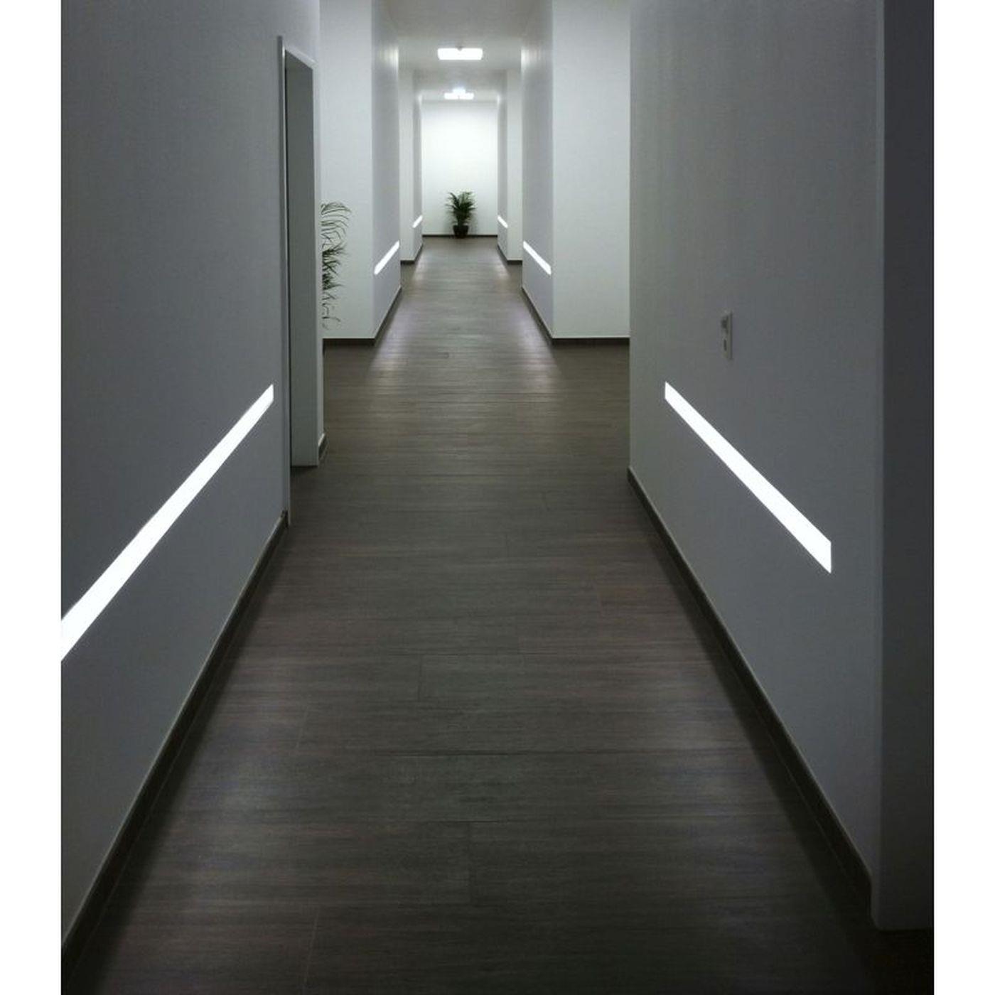 2m LED Trockenbauprofil R10-F mit Reflektor-Sichtschenkel für Gipskartonplatten Stahl Zinkblech