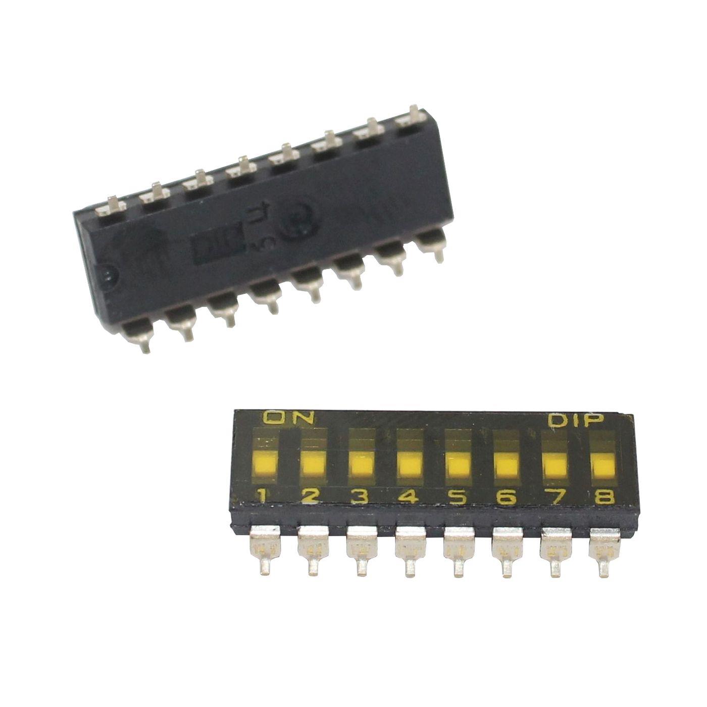 DIP switch SMD Slide switch 8 pole Knitter-switch SBS 1008