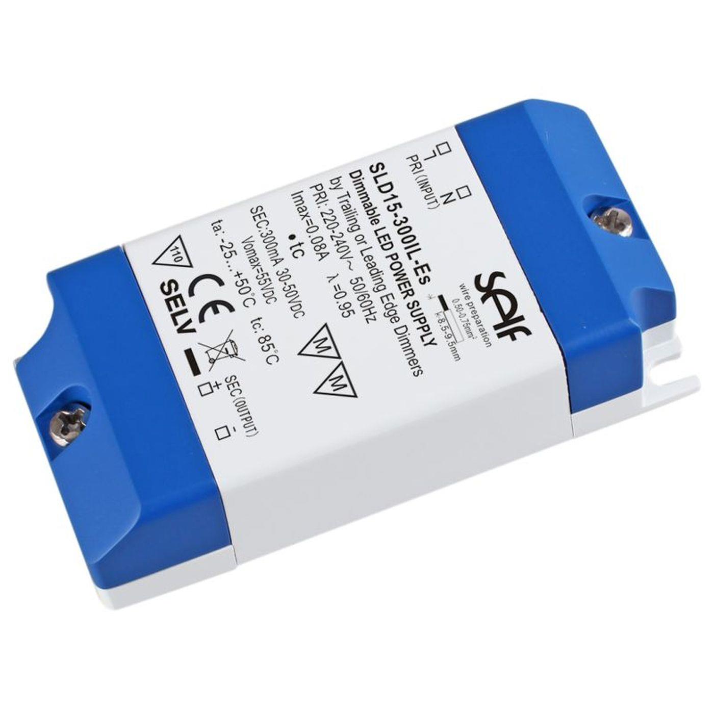 SLD15-350IL-ES 15W 350mA 24...42VDC Constant current LED power supply Driver Transformer Triac Dimmable