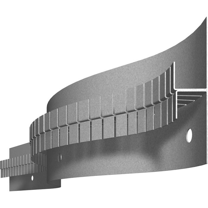 2m LED Drywall profile SNL flex for curves 30mm Viewing leg for Plasterboard Steel Zinc sheet