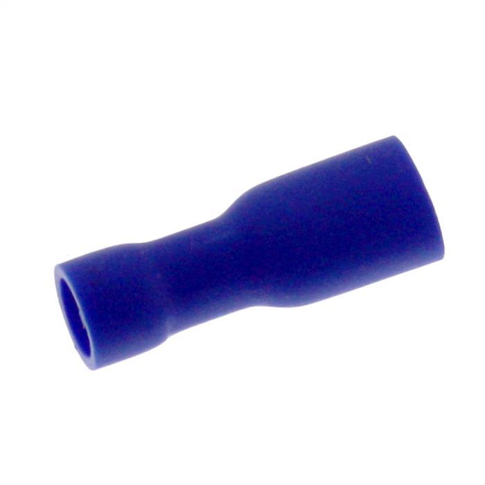 25x Flachsteckhülse vollisoliert 1,5-2,5mm² Steckmaß 0,8x4,8mm Blau für Flachstecker Messing verzinnt